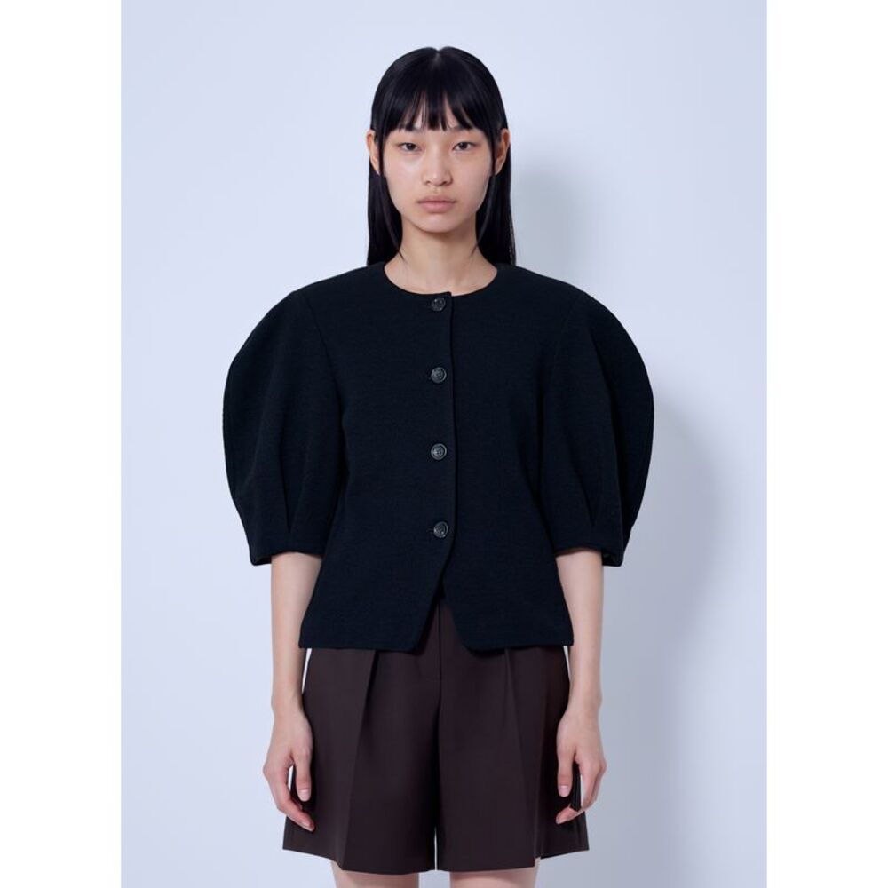 Max Mara Women Puff Sleeve Buttoned Jacket